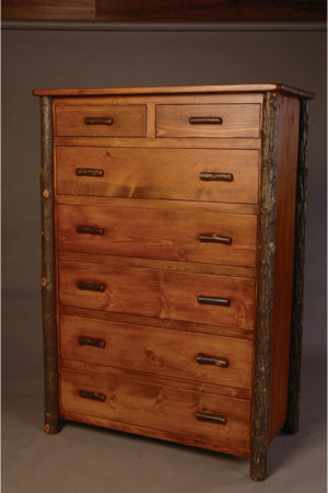 rustic bedroom furniture - seven drawer dresser