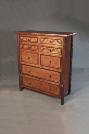 rustic bedroom furniture - eight drawer chest