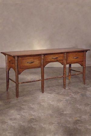 cherry branch finish sideboard with three drawers - hickory dining tables